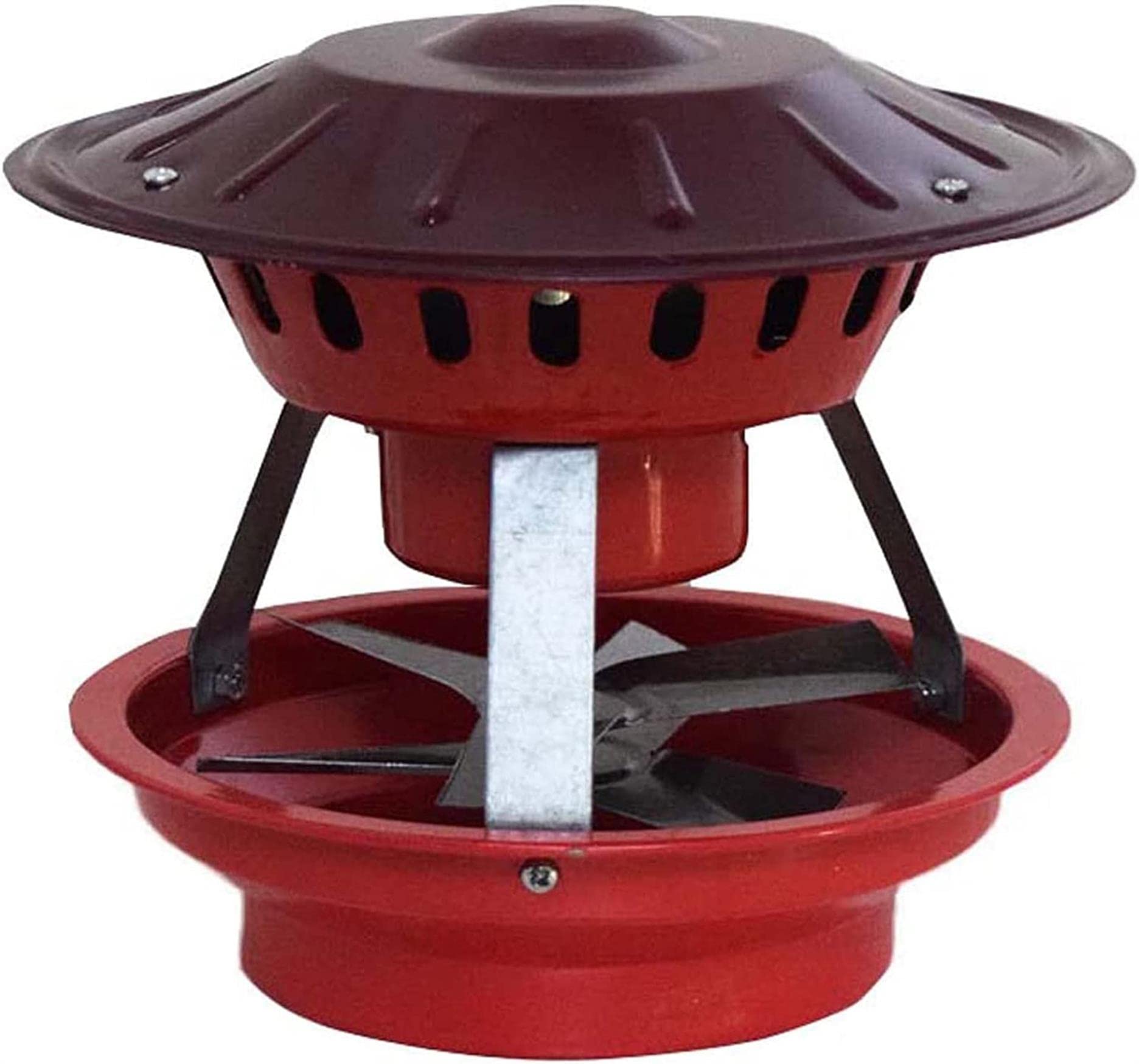 80W Chimney Draft Inducer Fan with 6 Blades - Kitchen Range Hood Exhaust Fan for Smoke Removal - Perfect for Home, Restaurant, and Commercial Use