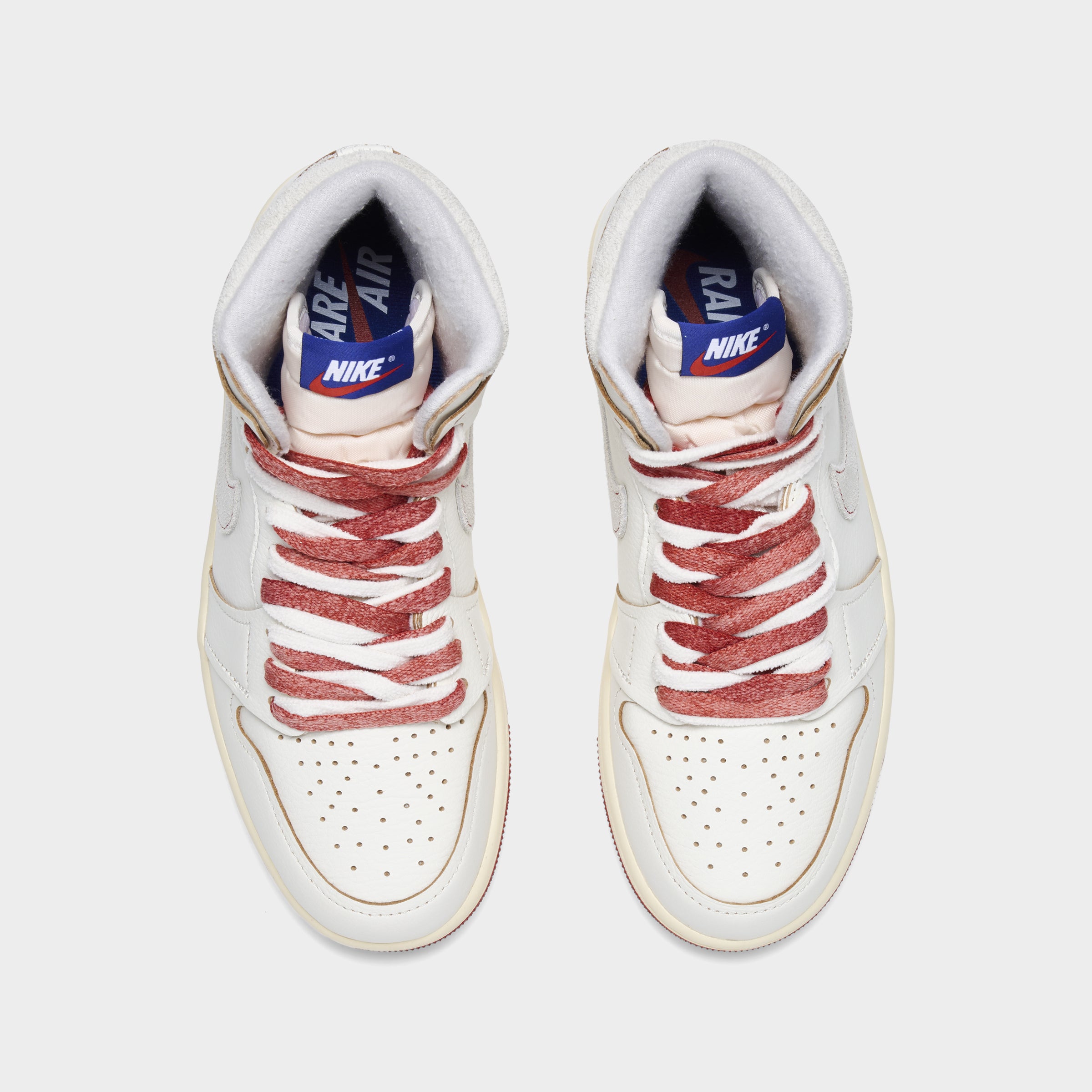 Jordan Women's 1 High OG Sneakers - Sail/Cinnabar/Light Bone Colorway - Retro Basketball Shoes for Women - Perfect for Streetwear, Gym & Casual Outfits