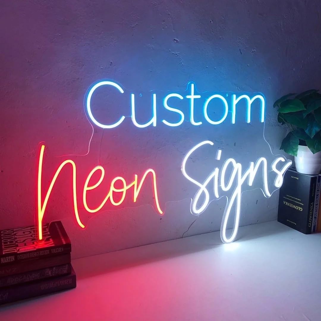 Custom LED Neon Signs for Wall Decor - Personalized Bedroom, Home, Wedding & Party Lights - Perfect for Aesthetic Room & Bathroom Décor | Ideal for Gifts, Events & Interior Design
