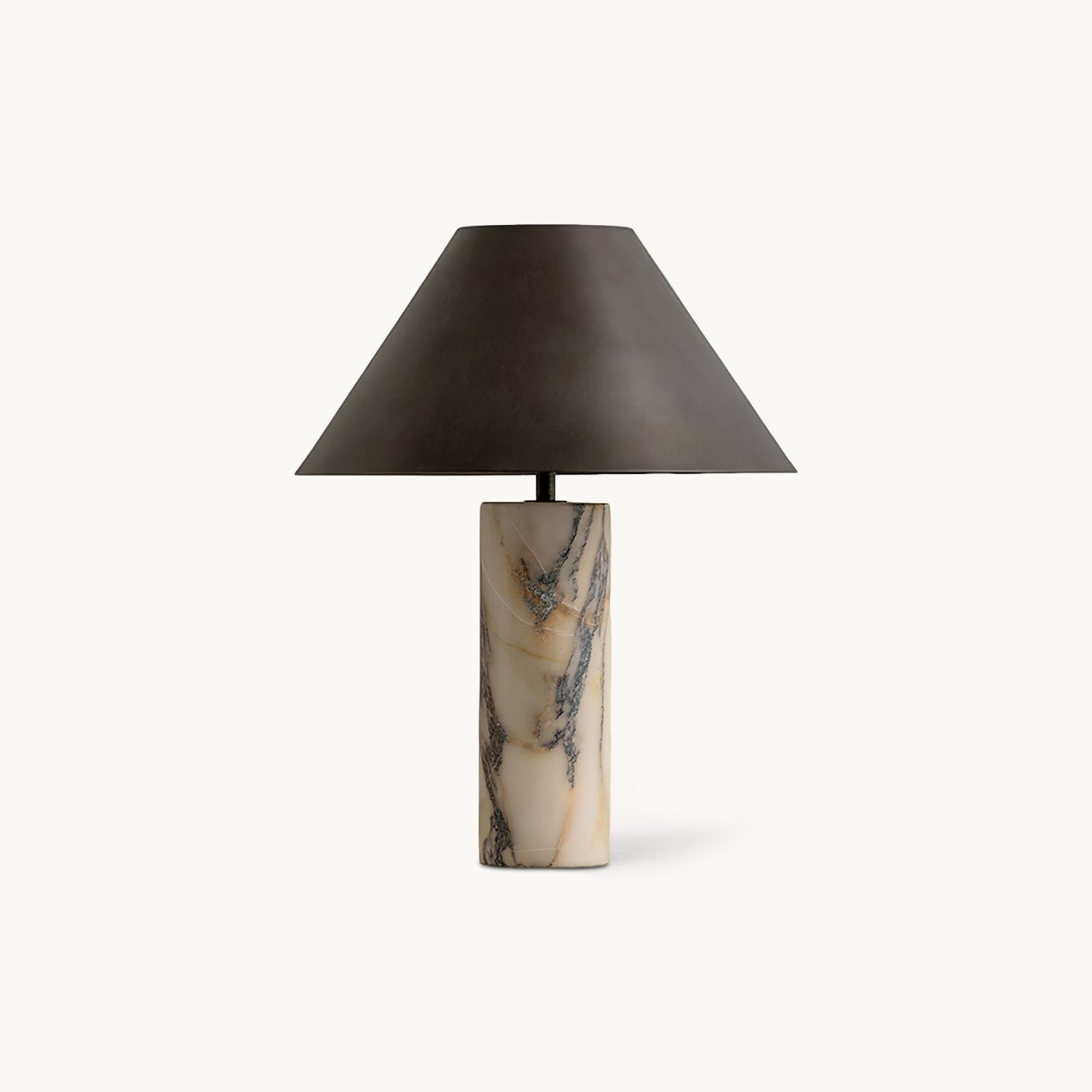 Elegant Cline Marble Table Lamp - Modern Home Decor Lighting for Living Room, Bedroom & Office - Dimmable LED Desk Lamp with USB Port