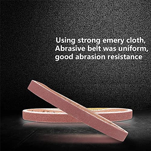 10-Piece 520x20mm Sanding Belts Set - 60 to 800 Grits Abrasive Bands for Belt Sander | Wood, Soft Metal & Surface Polishing | Ideal for DIY Projects, Furniture Refinishing & Metalworking (P60 Grit - 10pcs)