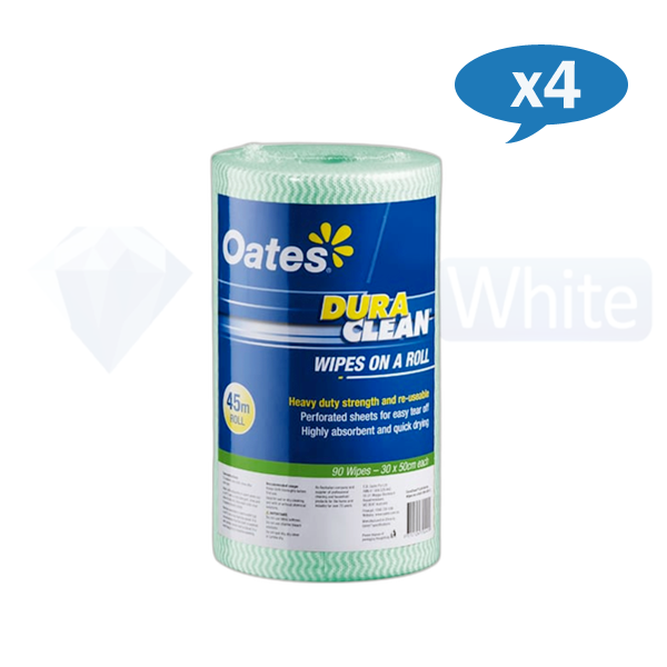 Oates Duraclean Multipurpose Wipes Extra Heavy Duty - All-Purpose Cleaning Wipes for Kitchen, Bathroom & Tough Stains | Commercial & Household Use