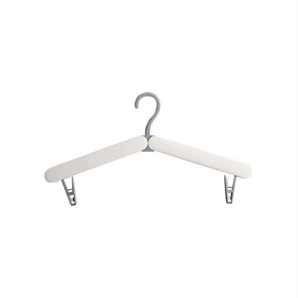 Portable Folding Clothes Hangers - Travel Clothes Drying Rack with Clips for Laundry, Camping & Home Use - Compact Space Saving Design for Outdoor, Dorm & Apartment