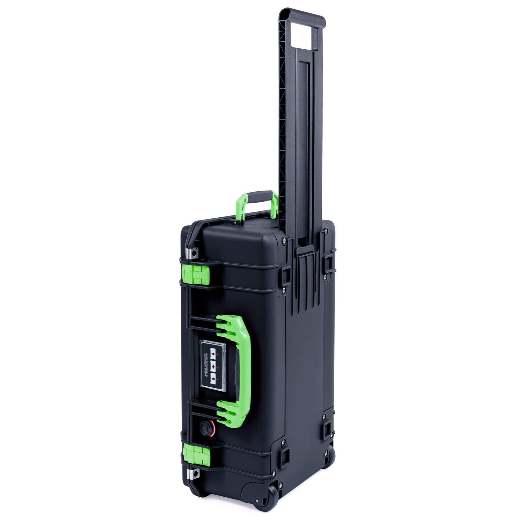 Pelican 1535 Air Case - Black & Lime Green, Empty Carry-On Size Waterproof Travel Case for Electronics, Cameras & Gear - Perfect for Air Travel, Outdoor Adventures & Equipment Protection