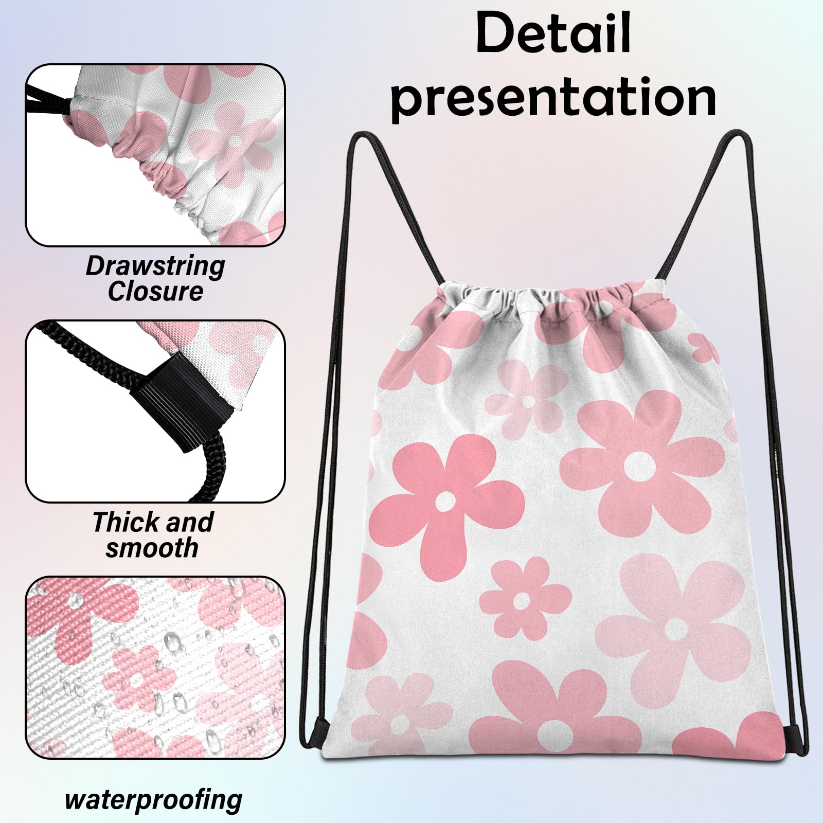Waterproof Drawstring Backpack for Swimming & Beach - 13
