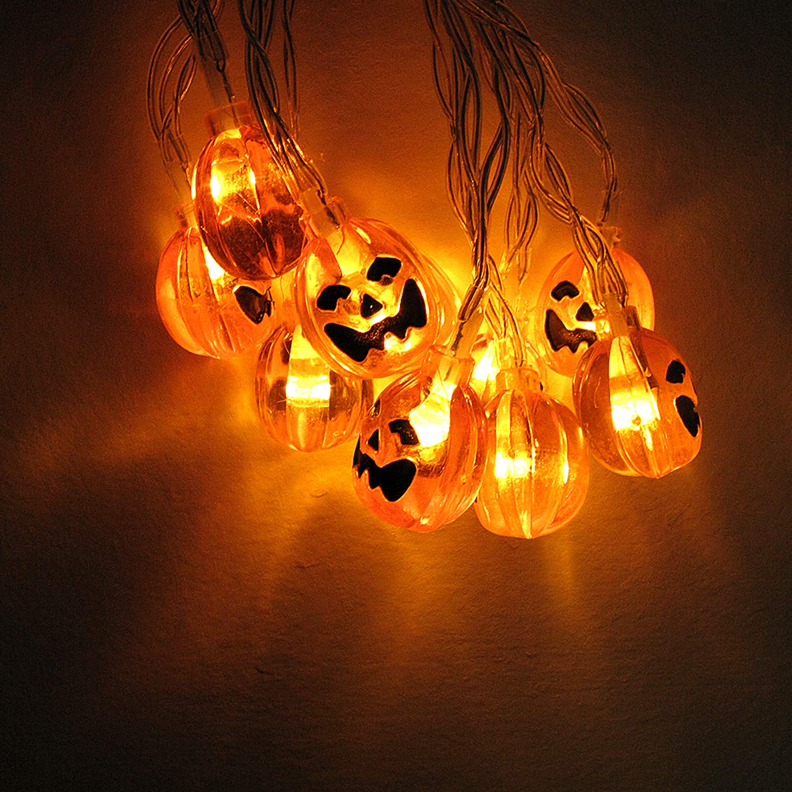 SNOMYRS 21ft Solar Pumpkin String Lights - 30 LED Waterproof Outdoor Halloween & Christmas Decorations for Patio, Garden, Yard, Gate - Perfect for Parties, Weddings, and Home Decoration