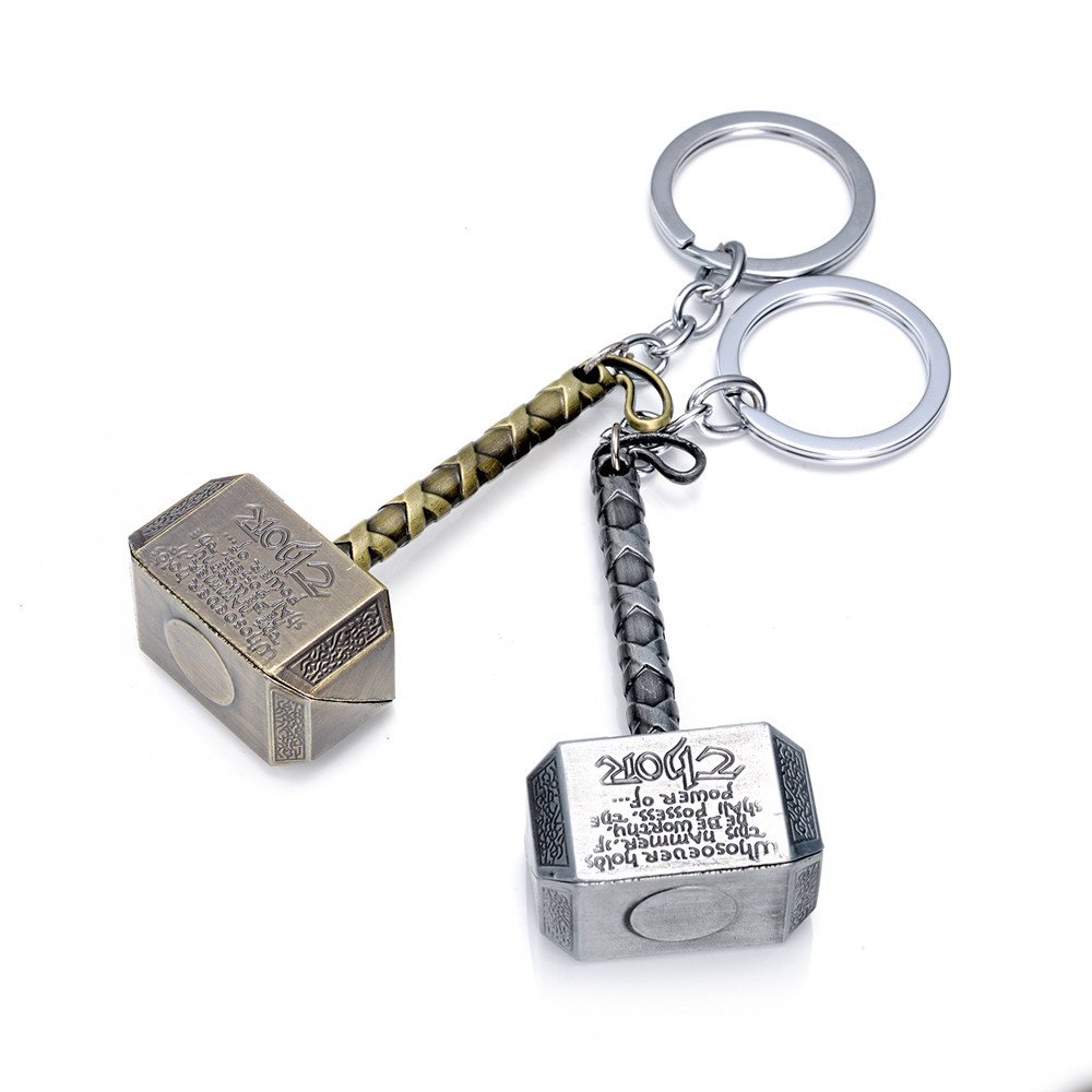 Loveboat Hammer Pewter Key Ring Keychain (Bronze) - Durable & Stylish Key Holder for Home, Office, Travel & Gifts