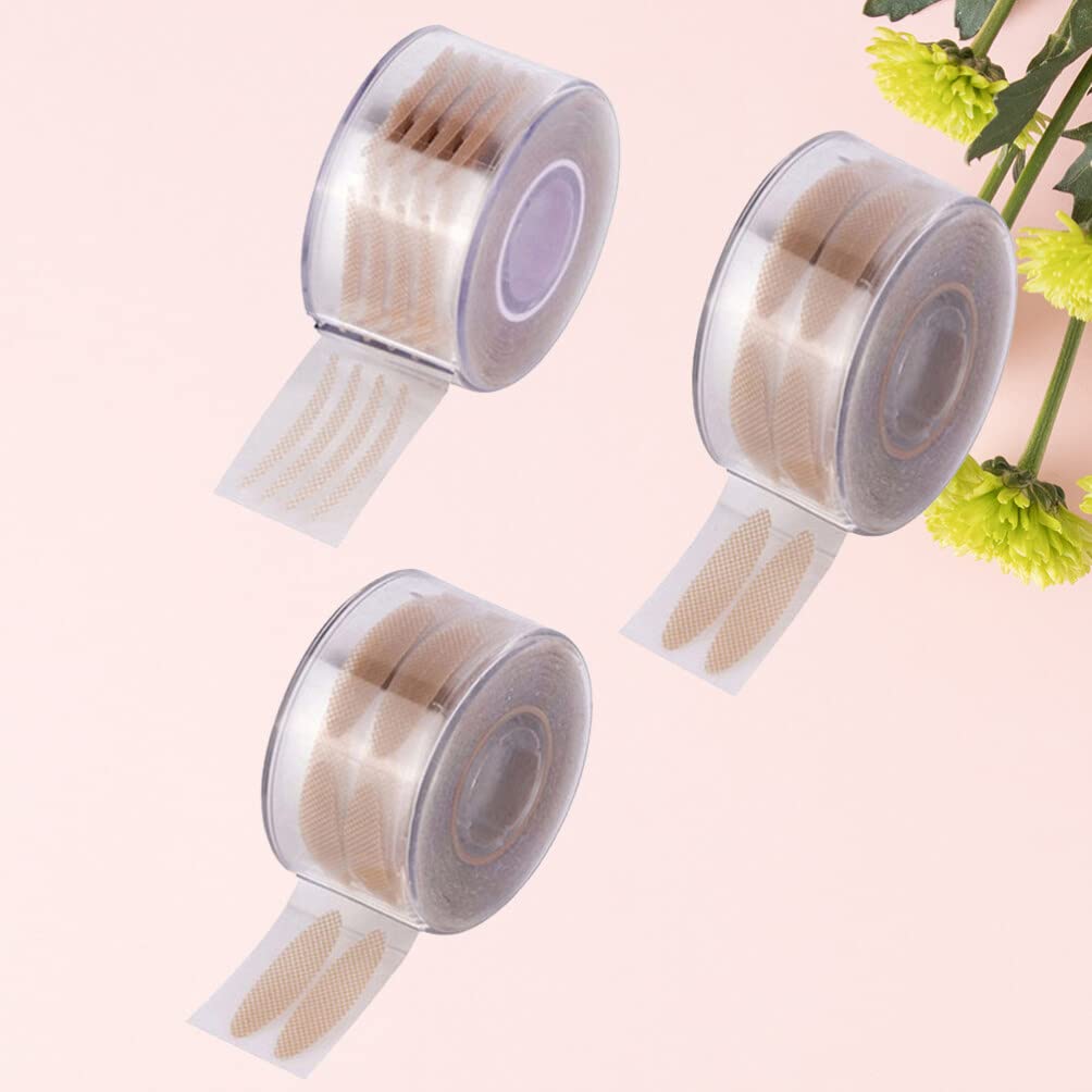 iplusmile Double Eyelid Tape - 1200pcs Self-Adhesive Invisible Eyelid Strips for Monolid & Hooded Eyes (Mesh Pattern S+L) | Natural Eye Lift, Asian Beauty, Makeup Enhancement for Daily Use & Special Occasions