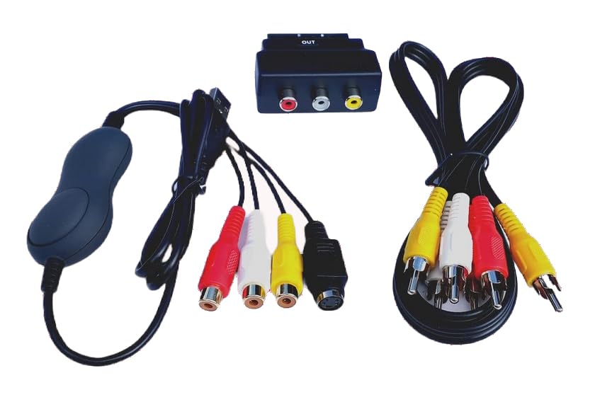 Video-2-PC DIY Video Capture Kit for Windows 10/8.1/8/7/Vista/XP - Convert VHS, Video-8, VHS-C, Hi8, Digital8 & MiniDV Tapes to Digital H.264/MPEG/AVI Files - USB Video Digitizer with DVD Burning - Perfect for Home Movies, Archiving & Media Conversion