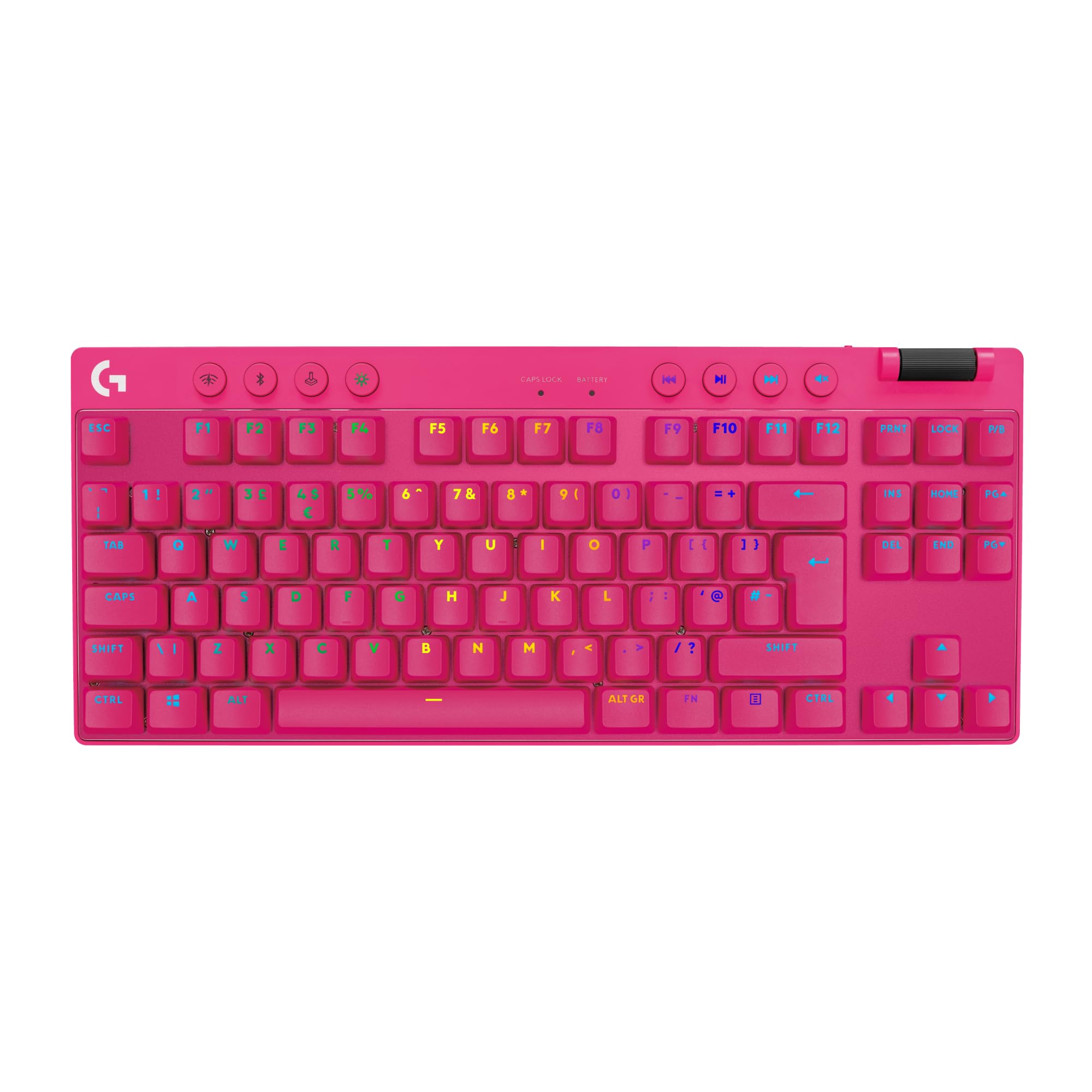 Logitech G PRO X TKL Lightspeed Wireless Gaming Keyboard - Magenta - Tactile Switches - Mechanical Keyboard for Esports & PC Gaming - Perfect for Competitive Gamers & Streamers