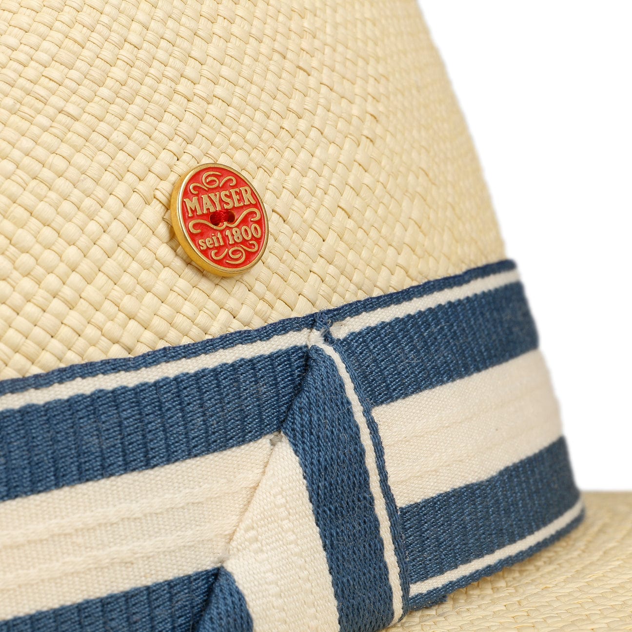 Gedeon Brisa Panama Hat by Mayser - Premium Straw Fedora for Men & Women - Perfect for Beach, Summer & Outdoor Activities