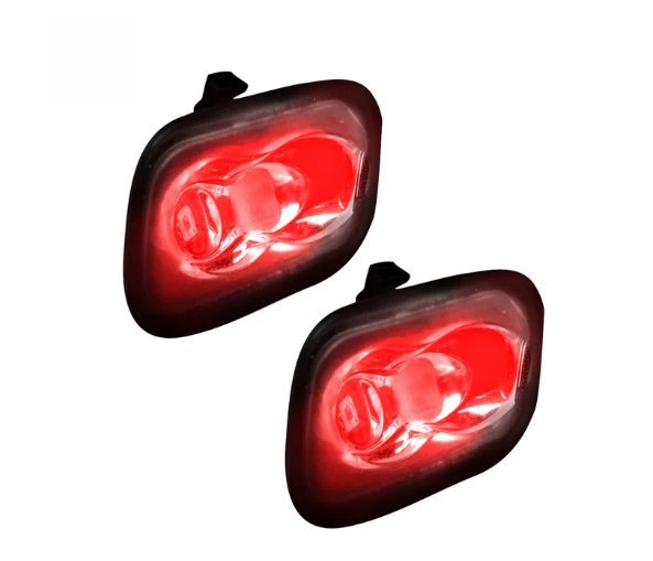 Ford F150 2015-2021 Ultra Bright LED Mirror Puddle Light Kit - Red | Enhanced Visibility & Style for Night Driving & Off-Road Adventures