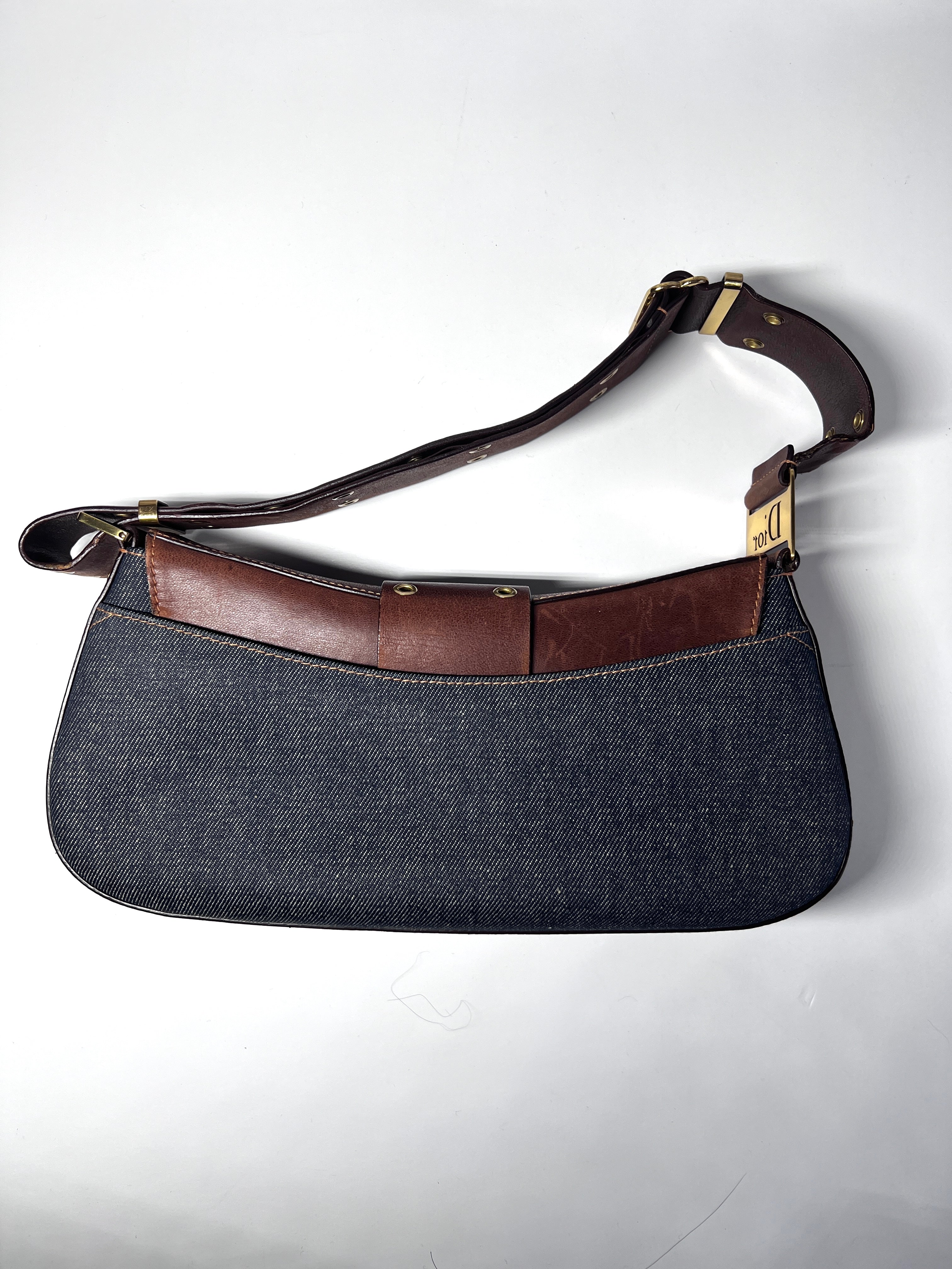 Dior Denim Punk Shoulder Bag - Stylish Crossbody Purse for Women, Fashionable Designer Handbag for Daily Use, Parties & Travel