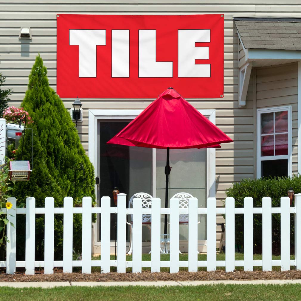 Durable Vinyl Banner - 48x96 Inches, Weatherproof Outdoor Advertising Sign with 8 Grommets (Multiple Sizes Available) - Perfect for Business Promotion, Yard Sales, and Industrial Signage