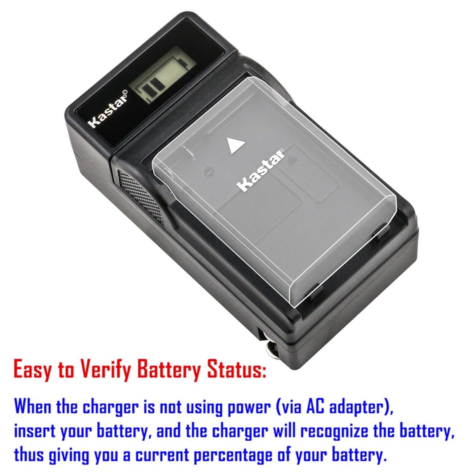 Kastar 4-Pack KLIC-7006 Rechargeable Battery & LCD AC Charger for Kodak Easyshare Mini M200/Touch/M577/MD30 & PixPro FZ51 (KDK-FZ-51BL) Digital Cameras - Perfect for Travel Photography & Everyday Use