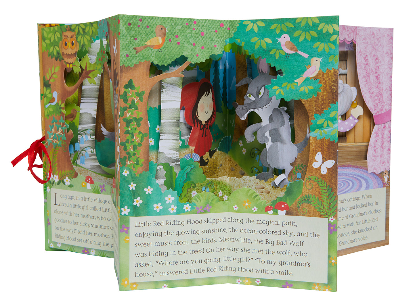 Fairytale Carousel: Little Red Riding Hood Wooden Toy - Classic Storybook Character for Kids' Room Decor & Nursery Playtime