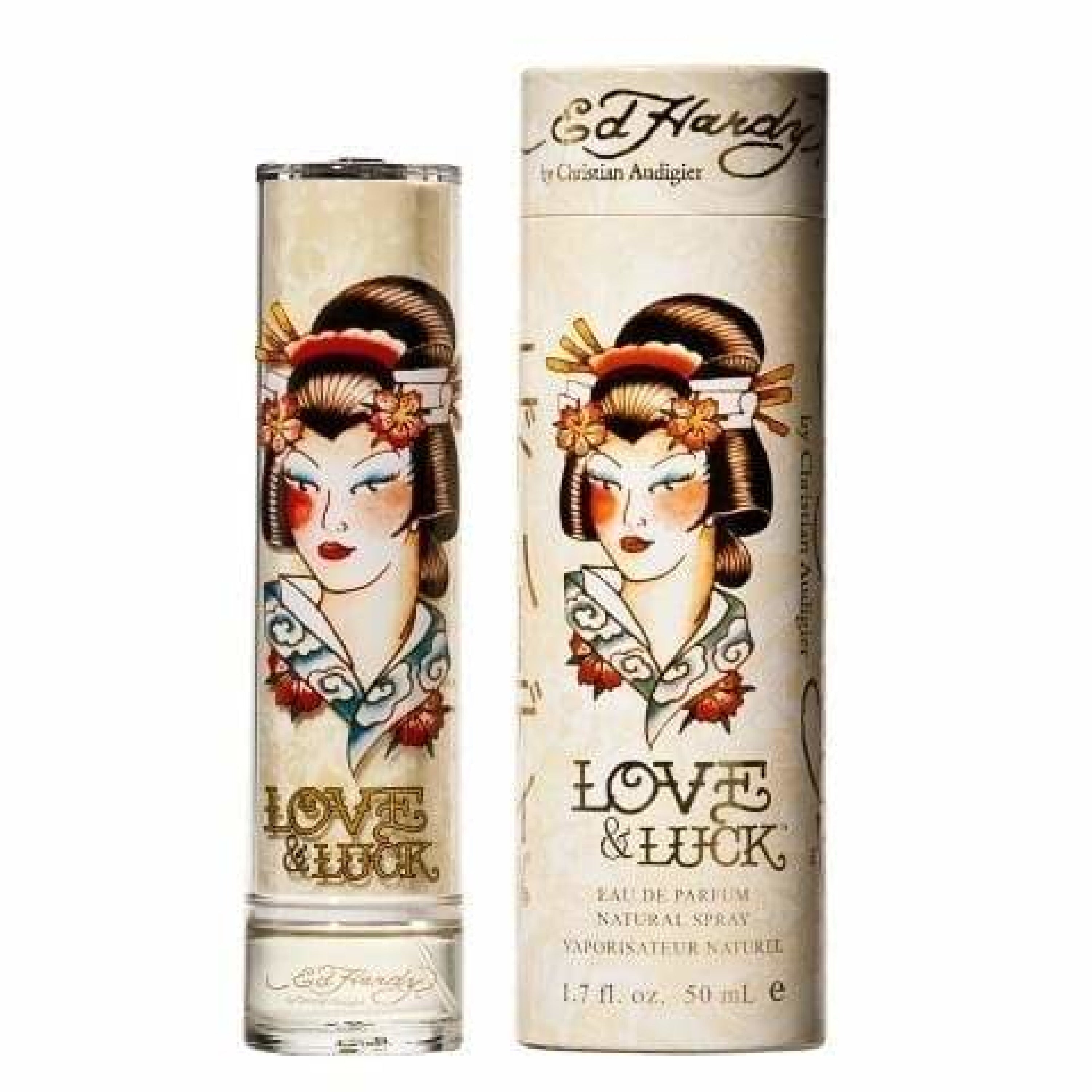 Ed Hardy Love & Luck 100ML Eau de Parfum Spray for Women - Floral Fruity Fragrance, Long-Lasting Perfume for Date Night & Special Occasions