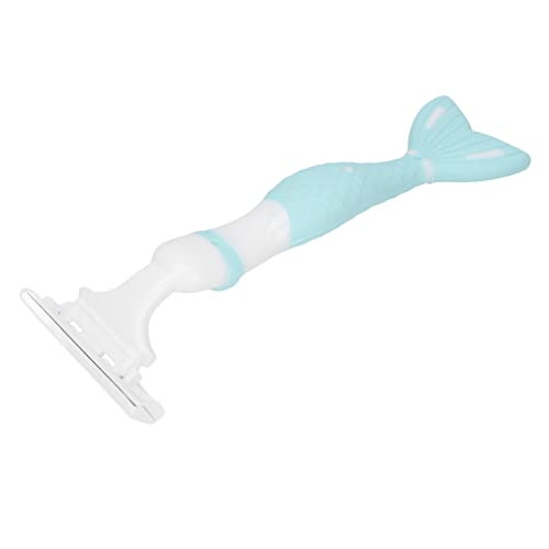 Stainless Steel Safety Razor for Women - Green Protective Baffle Prevents Scratching | Smooth Underarm, Bikini Line, Arms & Legs Hair Removal | Perfect for Travel & Sensitive Skin Care