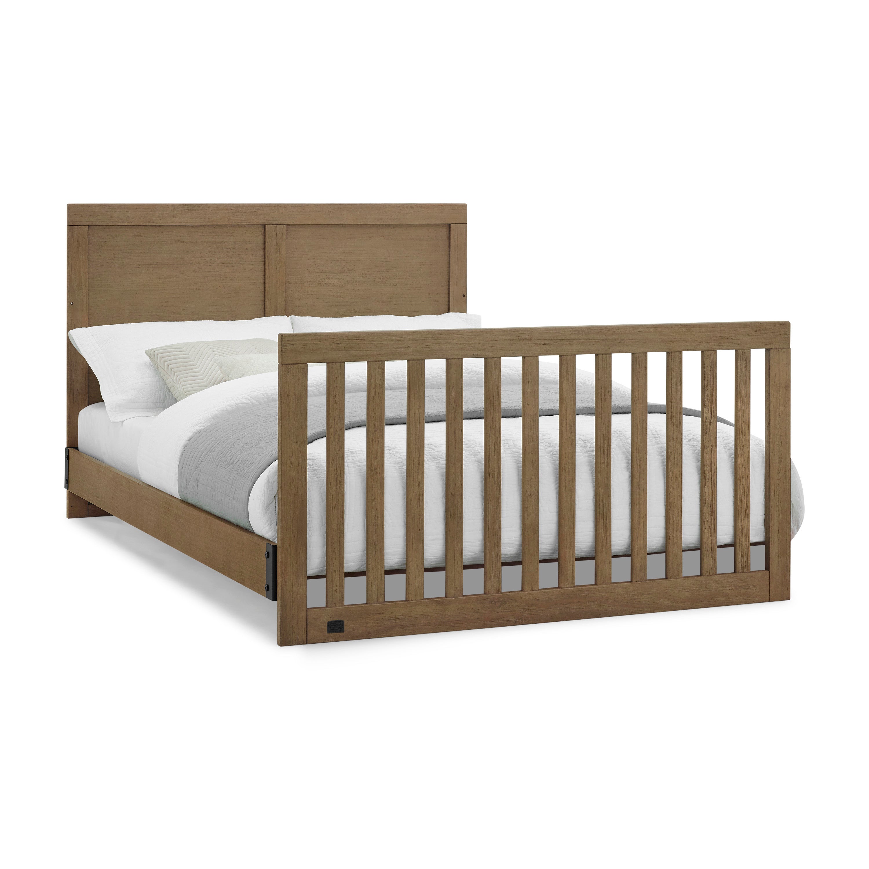 Foundry 6-in-1 Convertible Baby Crib - Toddler Bed, Daybed & Full-Size Bed | Safe & Durable Nursery Furniture for Newborn to Teen | Perfect for Small Spaces & Modern Nurseries