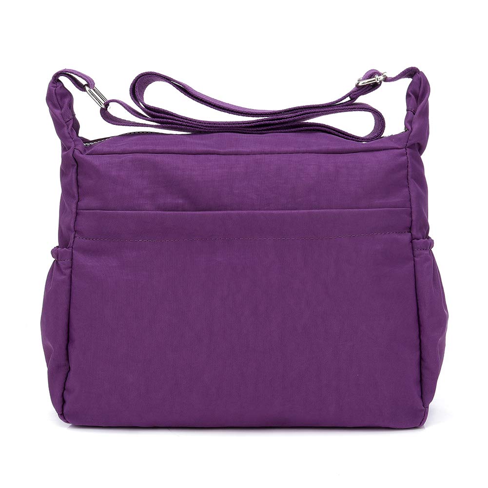 Stylish MINTEGRA Nylon Crossbody Bag for Women - Waterproof & Lightweight Shoulder Purse with Multiple Pockets | Perfect for Travel, Work & Everyday Use
