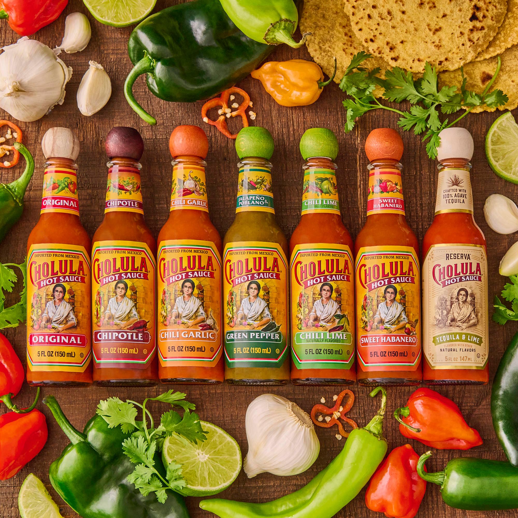 Cholula Tequila & Lime Reserva Hot Sauce - 5 fl oz Bottle | Premium Mexican Hot Sauce with 100% Agave Tequila | Perfect for Tacos, Margaritas & Grilling