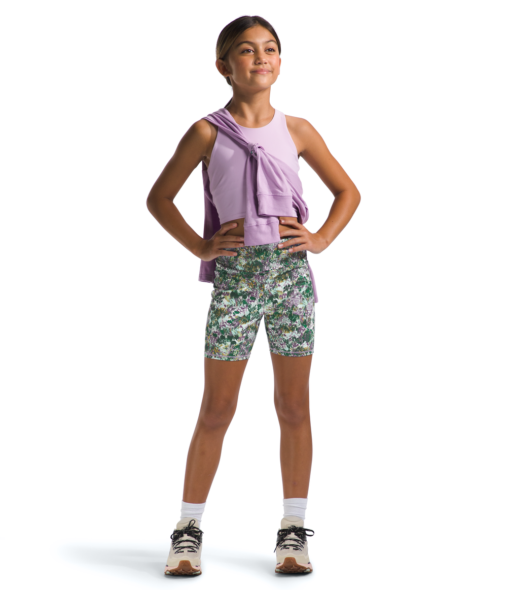 The North Face Youth Never Stop Biker Shorts for Girls - Comfortable & Durable Activewear for Running, Cycling & Outdoor Adventures