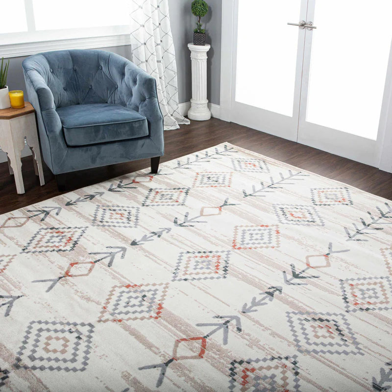 Southwestern Geometric Tribal Indoor Area Rug & Runner - Handmade Boho Chic Decor for Living Room, Bedroom, or Entryway
