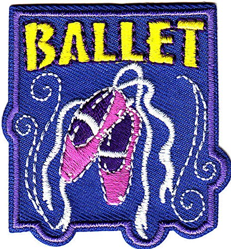 BALLET Iron On Patch - Embroidered Dance Ballerina Applique for Costumes, Jackets & DIY Crafts | Perfect for Dance Recitals, Fashion Upgrades & Personalized Gifts
