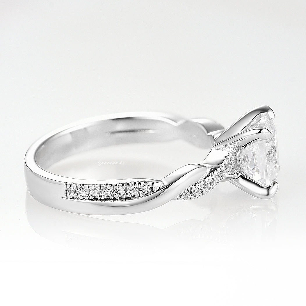 Sophia Lab Grown Diamond Engagement Ring - 14K White Gold IGI Certified for Women | Perfect Proposal, Wedding, Anniversary & Special Occasion Jewelry Gift
