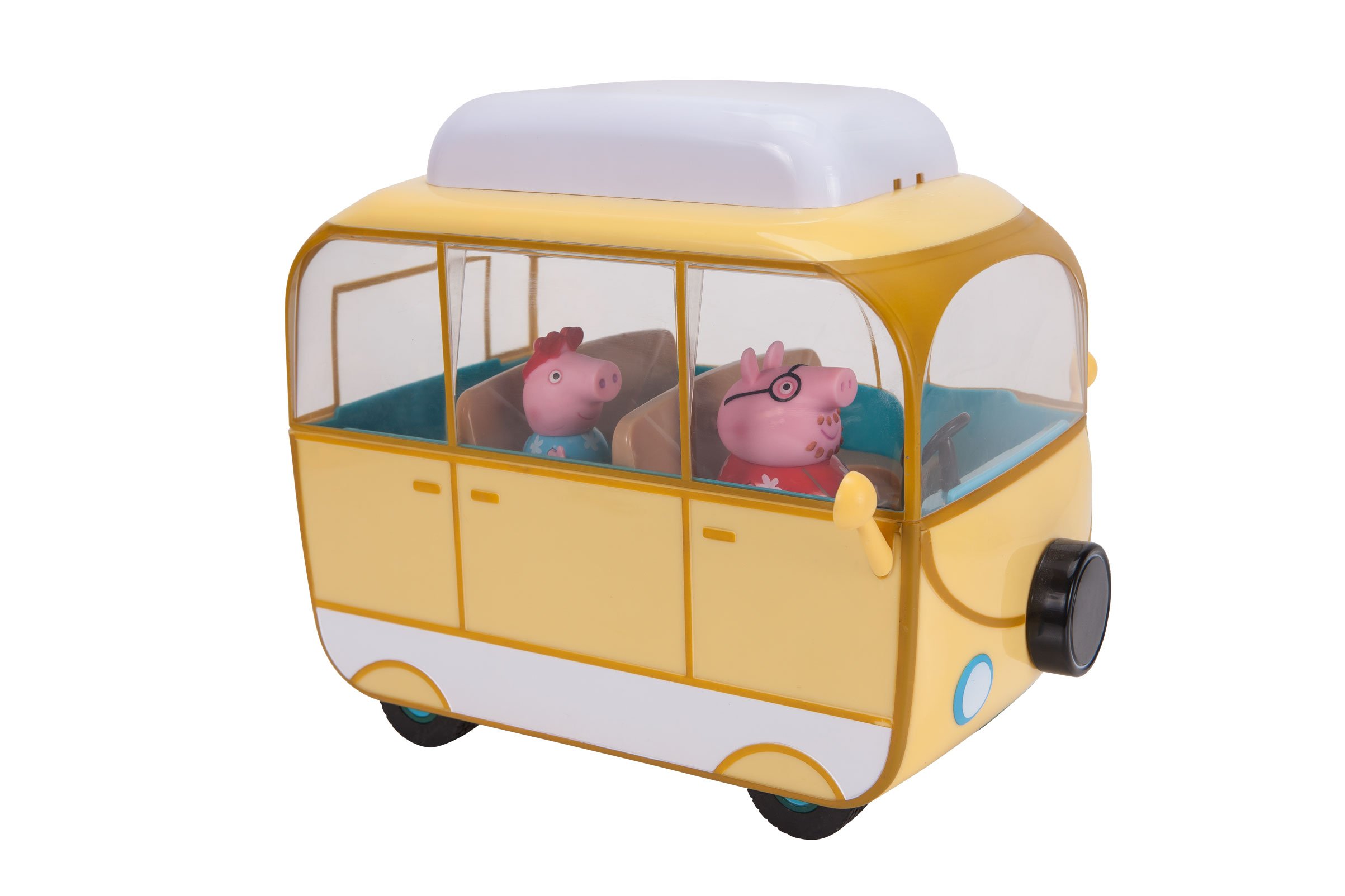 Peppa Pig Family Campervan Camping Playset - 5-Piece Toy Set with Peppa & Daddy Pig Figures, Camper Vehicle, Picnic Table & Grill - Perfect Gift for Toddlers Ages 2+ - Great for Pretend Play, Outdoor Adventures & Birthday Presents