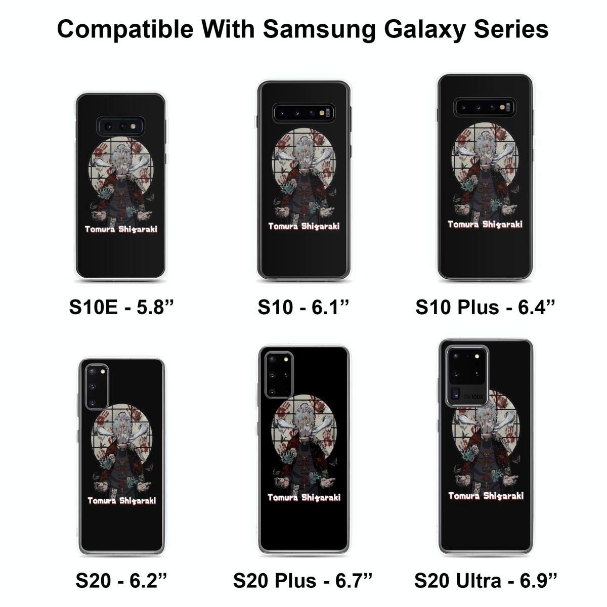 Tomura Shigaraki Anime Phone Case for iPhone 15 14 13 12 11 X Xs XR 8 7 6 6s Plus Pro Max - Clear Shockproof Protective Cover - Perfect for Anime Fans, Cosplay & Daily Use