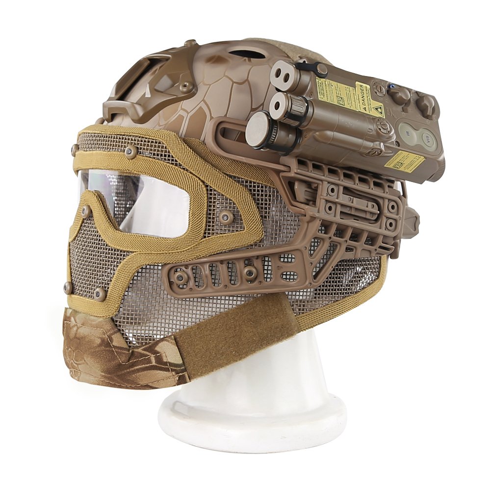 Tactical G4 Protective Helmet System with Goggles - Military Grade Airsoft & Paintball Mask for Combat Training, Hunting, and Outdoor War Games