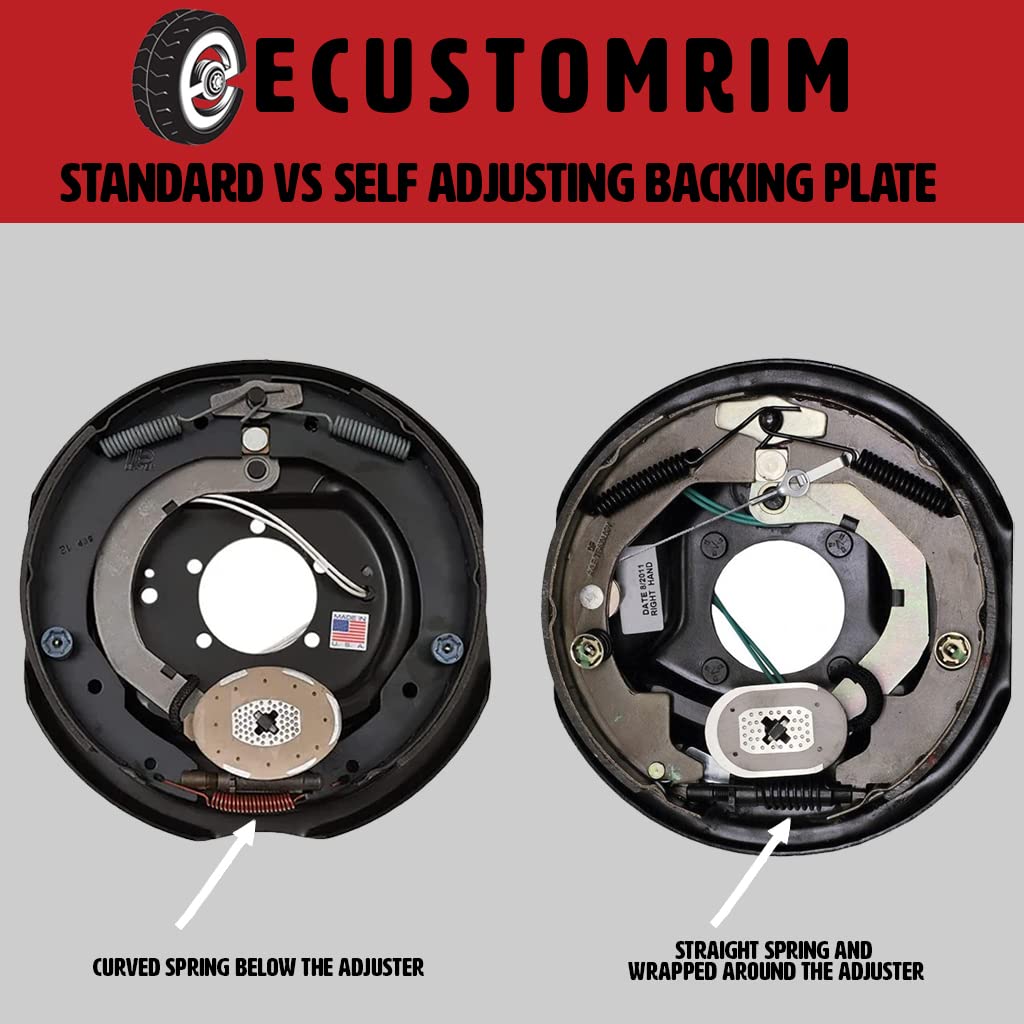 10 Inch Electric Trailer Brake Kit - 3500lb Axle Capacity, 5 on 4.5 Drum - Heavy Duty Replacement Brakes for Trailers, RVs & Boat Trailers - Perfect for Towing Safety & Smooth Stops