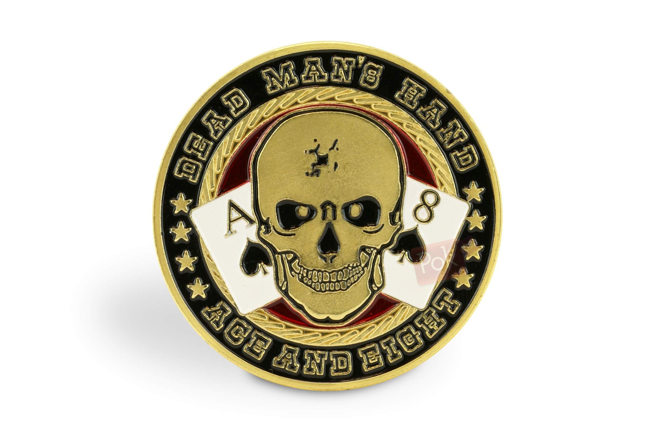 Premium Card Guard - Dead Man's Hand Poker Protector | Collectible & Durable Playing Card Holder for Casino Nights, Poker Games & Magic Tricks