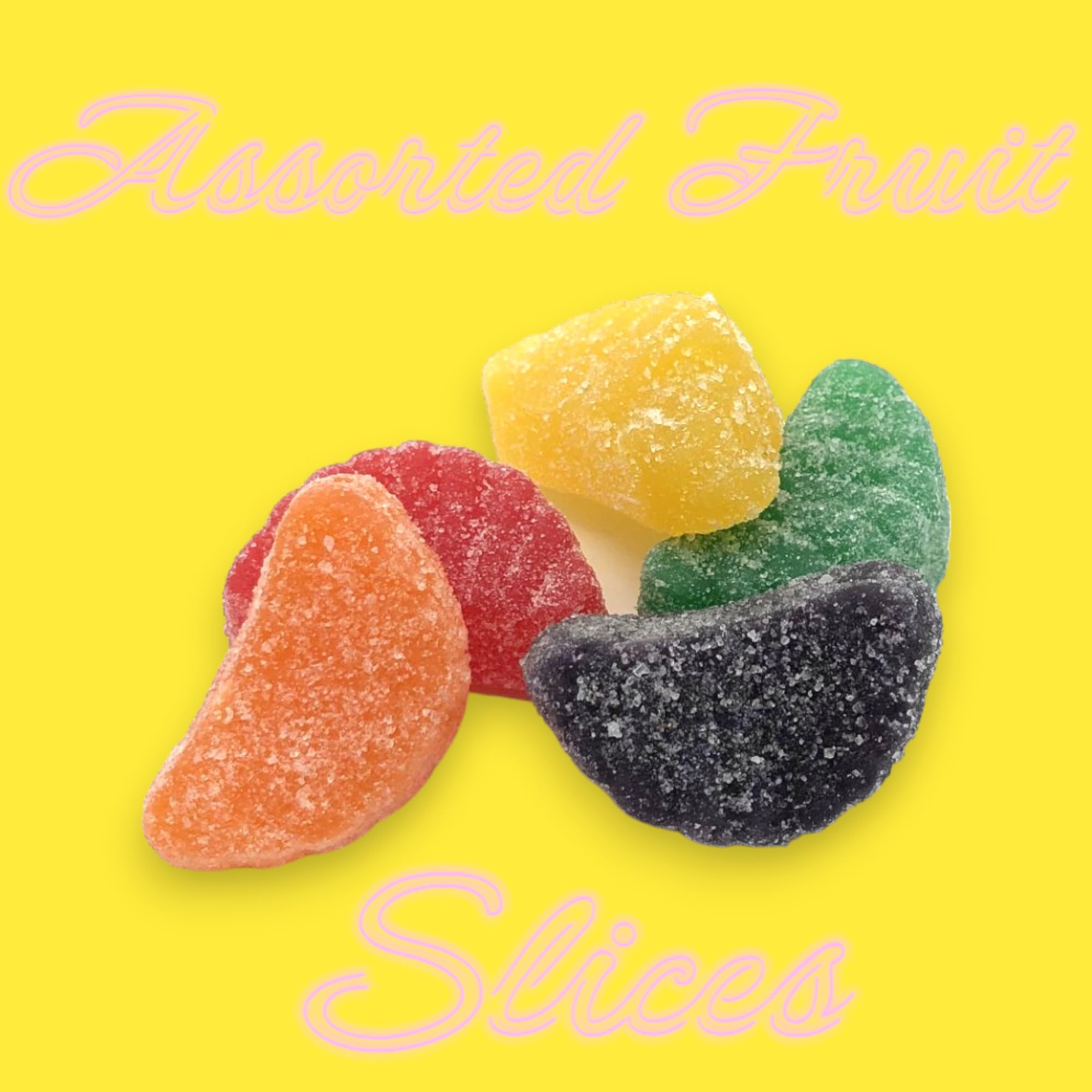 Premium Assorted Fruit Slices Jelly Candy - 1.5 lbs Bag of Delicious Sweet Sugar-Dusted Gummy Candy | Perfect for Snacks, Party Favors, Gift Baskets & Movie Night Treats (24 oz)