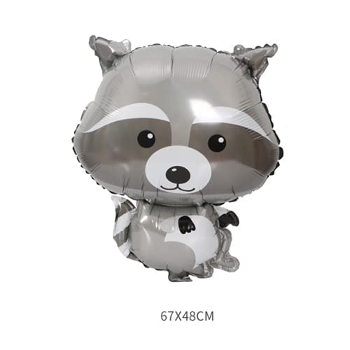 8 Pack Cute Animal Balloons - Hedgehog & Fox Helium Balloons for Birthday Party Decorations, Baby Shower Supplies, Gender Reveal, Kids Room Decor & Photo Backdrop