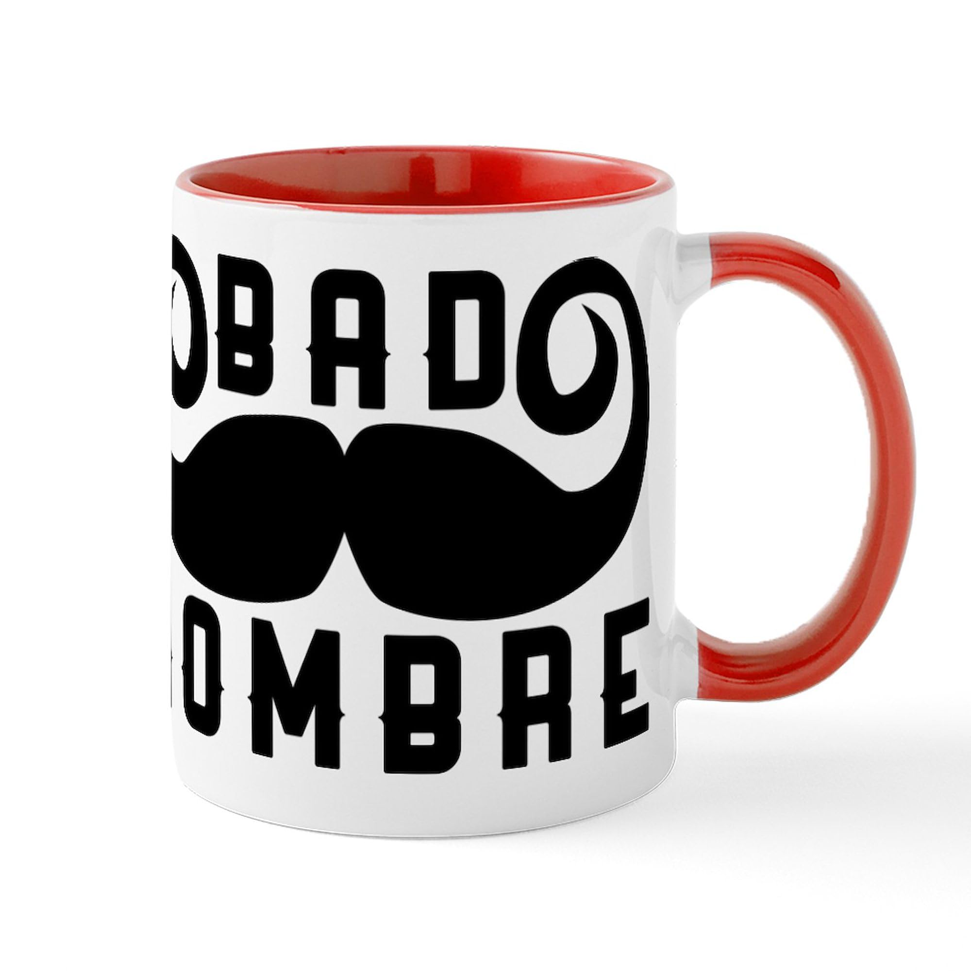 Bad Hombre 11 oz (325 ml) Ceramic Coffee Mug - Funny Spanish Slogan Cup for Office, Home & Gifts - Durable White Coffee Cup for Hot Beverages