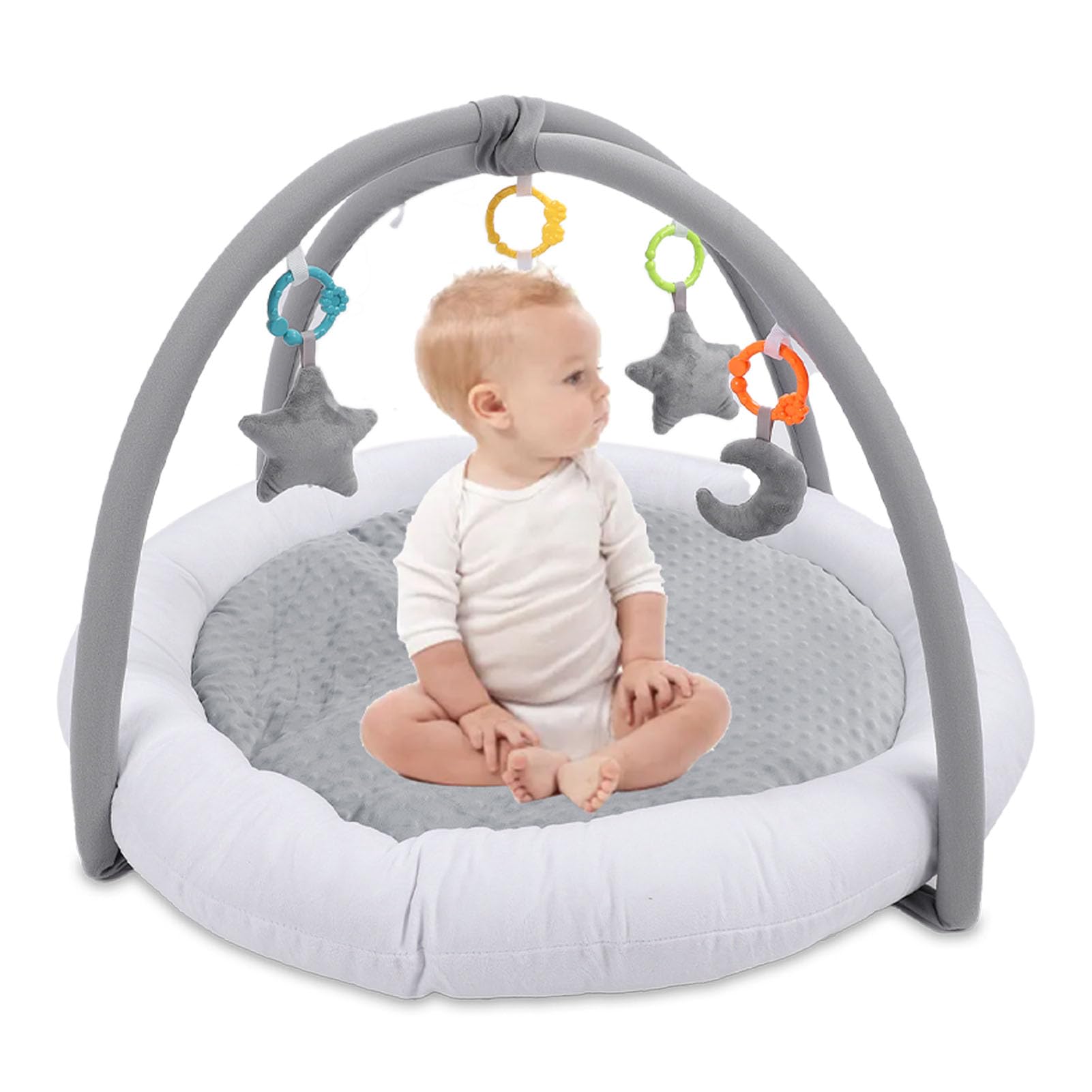 **Soft Plush Baby Play Gym Mat - 33.5