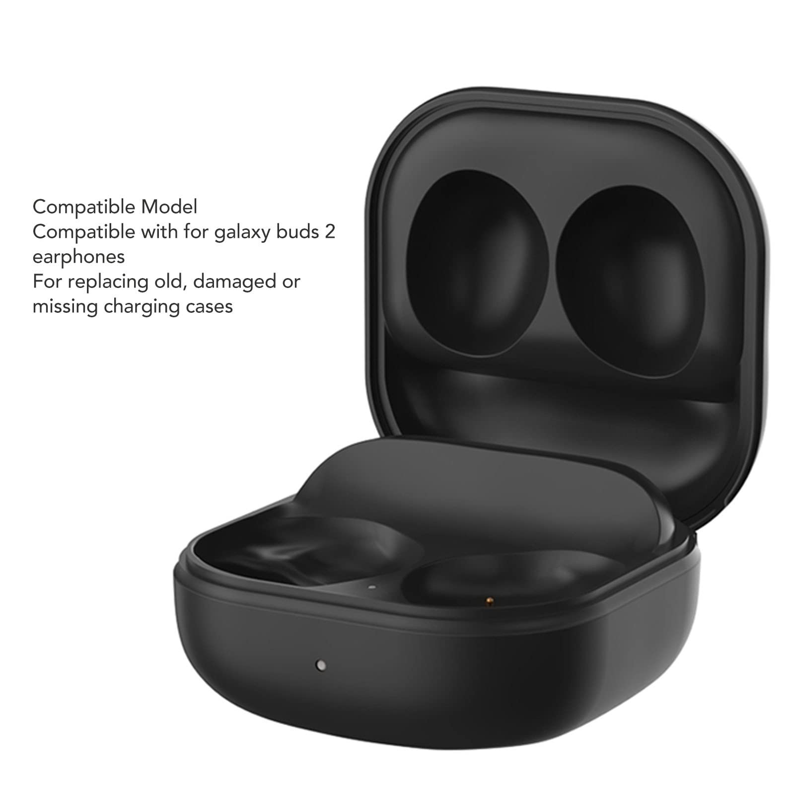 Wireless Charging Case for Samsung Galaxy Buds 2 - 700mAh Replacement Charging Case with Fast Charging & LED Power Display - Compatible with Qi Wireless & USB-C Cable (No Earbuds Included) - Perfect for Travel, Gym & Daily Use