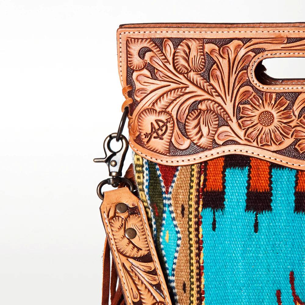 American Darling Turquoise Blanket Purse - Stylish Crossbody Bag for Women | Perfect for Travel, Beach & Everyday Use