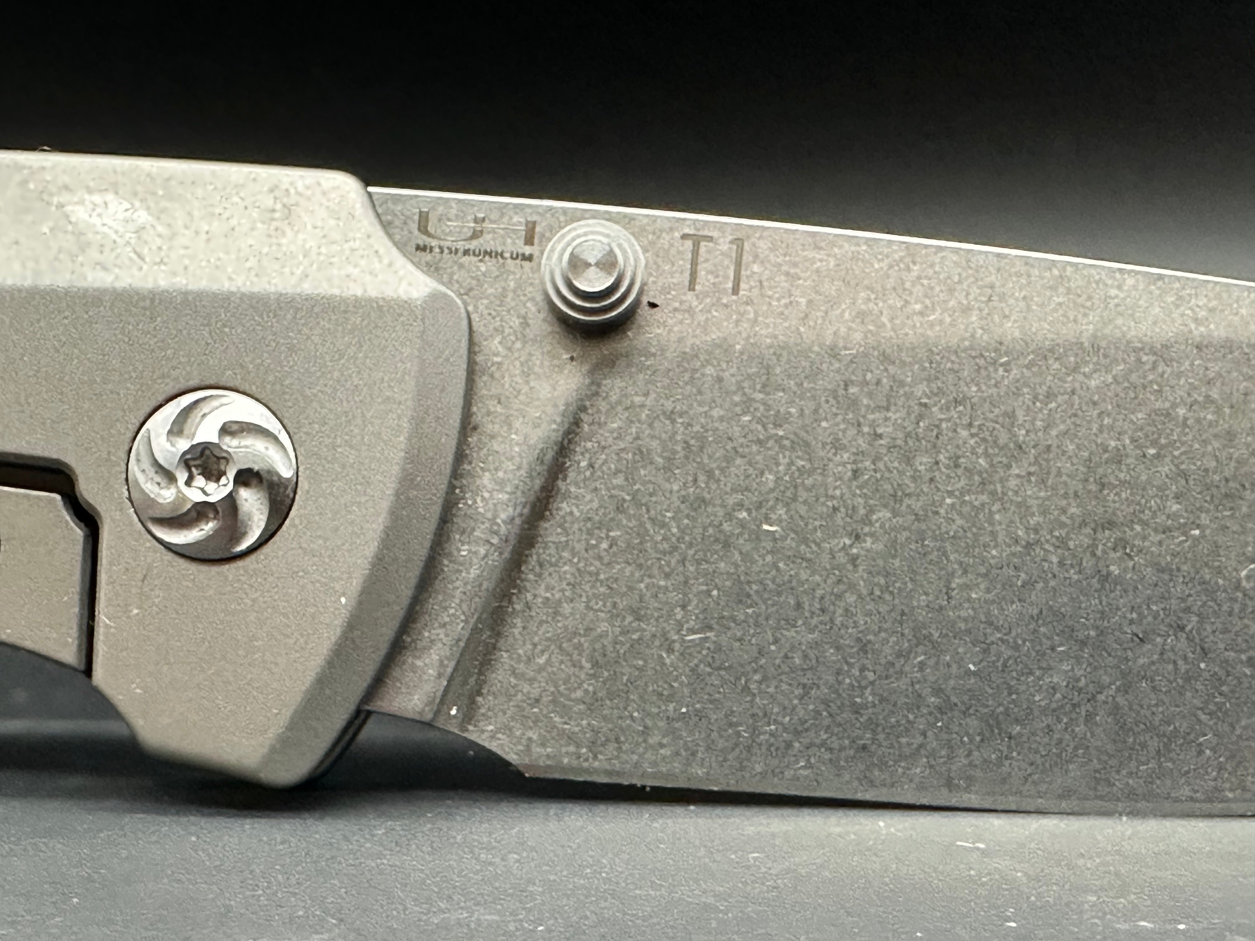 Kizer Hennicke T1 Pocket Knife - S35VN Blade, Titanium Handle, Stonewash Finish | EDC, Outdoor, Camping, Survival Gear