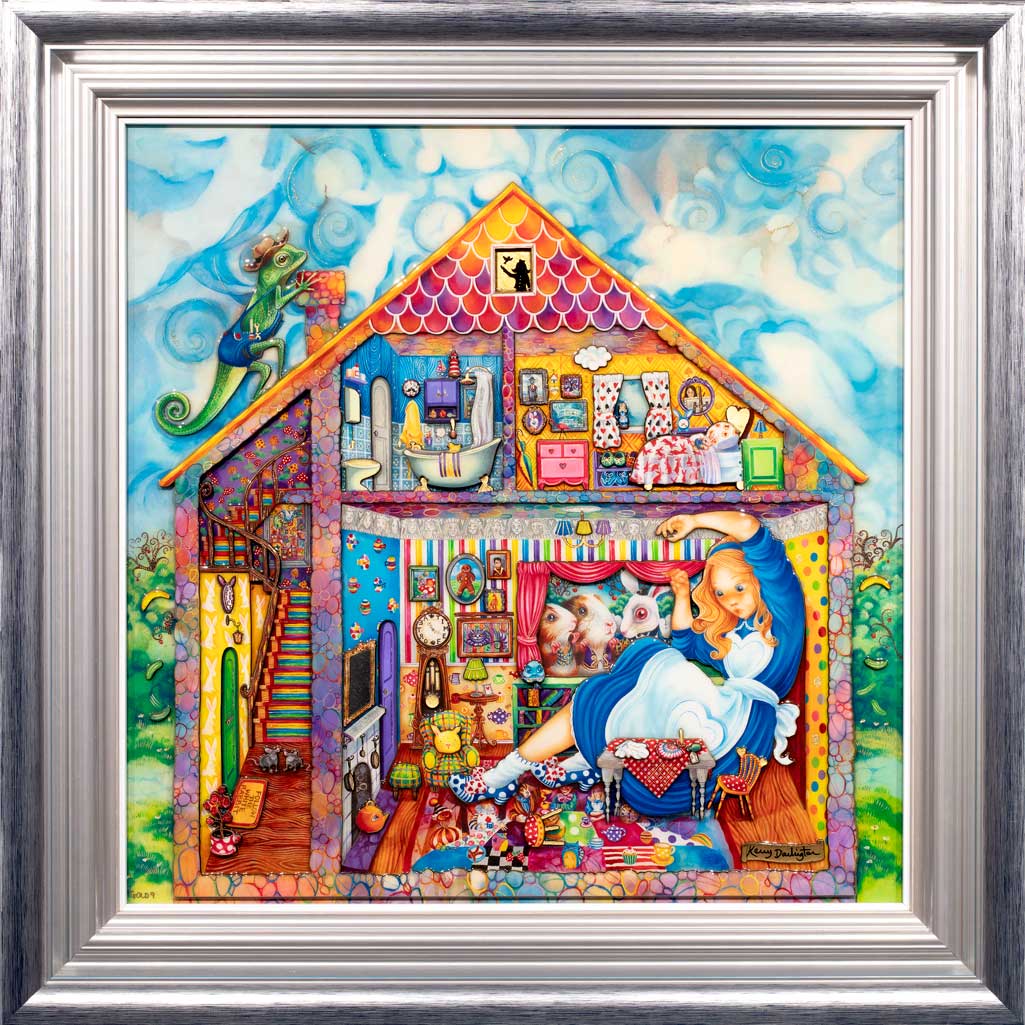 Alice in Wonderland William Rabbit's House Gold Edition - Collectible Figurine for Home Decor & Gift