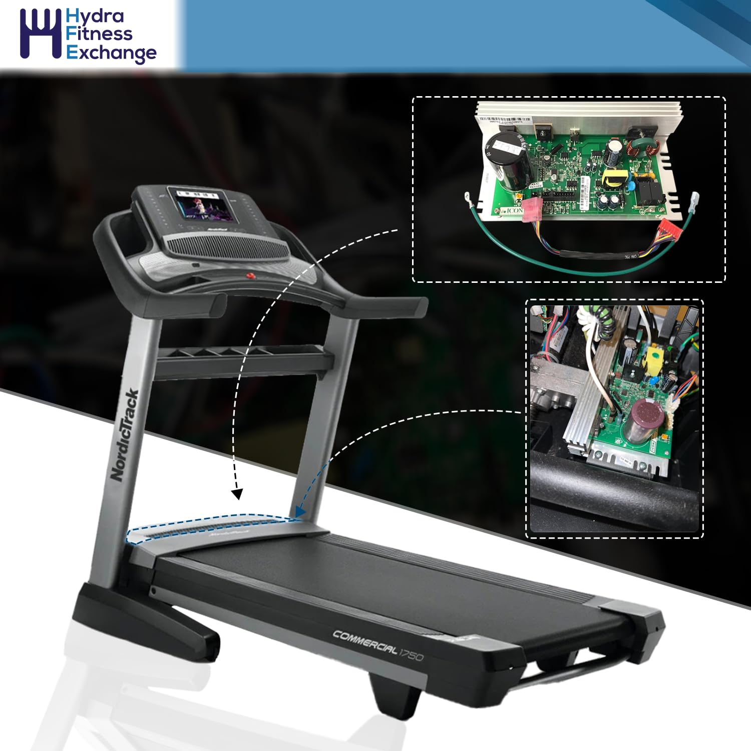 Proform Nordictrack Treadmill Motor Control Board MC1618DLS (Replaces 398056, 386816) - Compatible with Proform & Nordictrack Treadmills for Smooth Operation & Performance