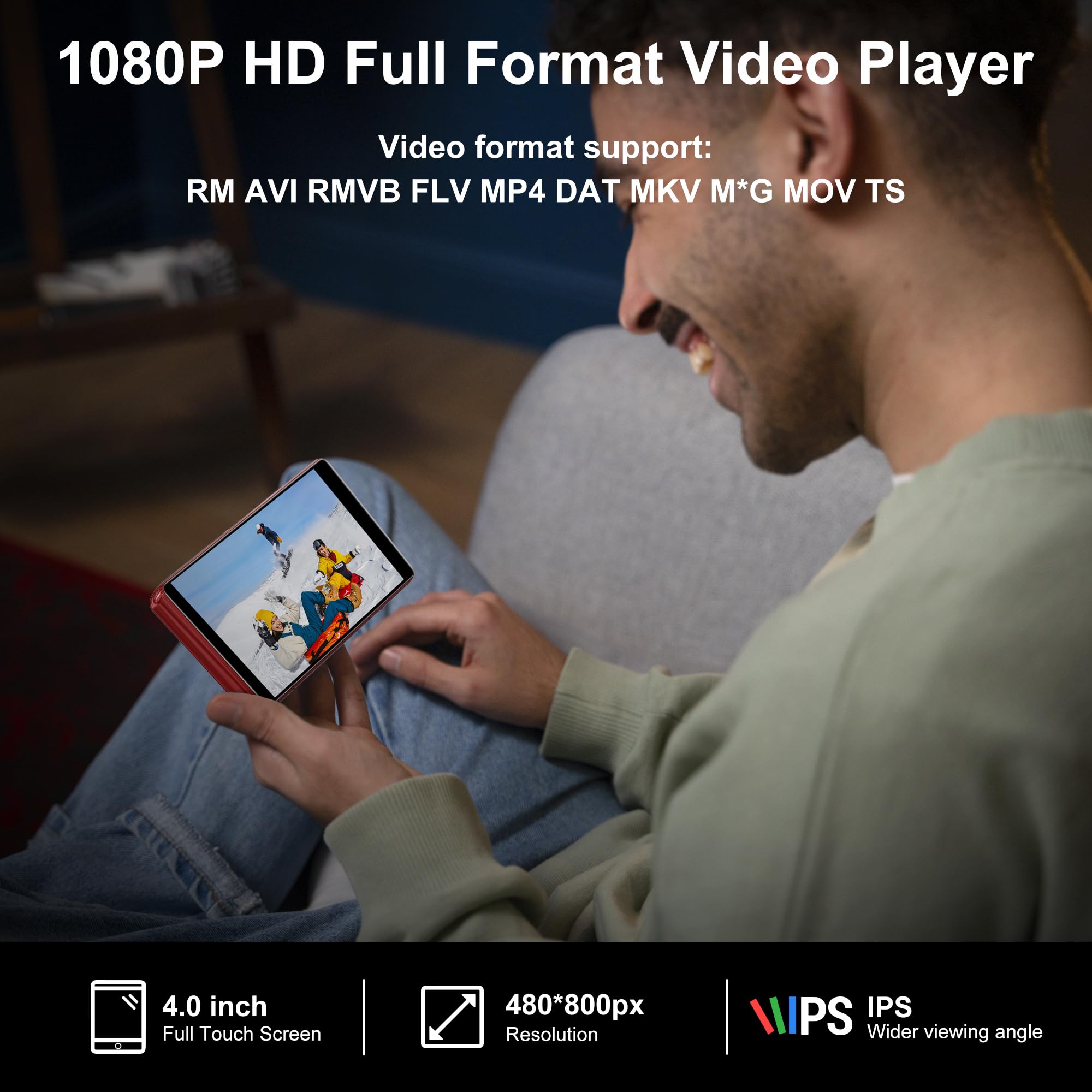 SWOFY M503 Pro 80GB MP3 Player with Bluetooth, WiFi & 4