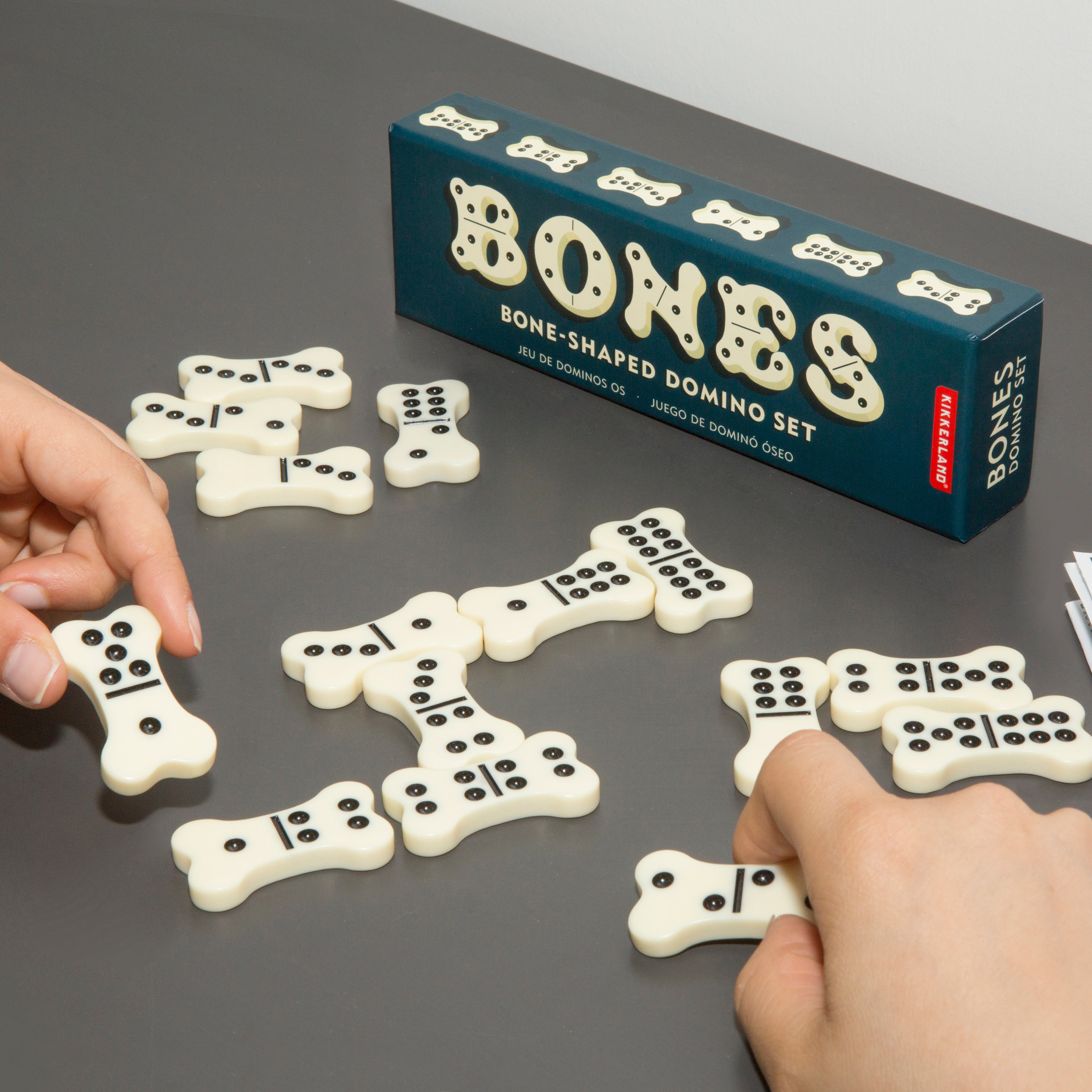Premium Double 12 Domino Set - Classic Bone Dominoes with Wooden Case for Family Game Night, Parties, and Outdoor Camping