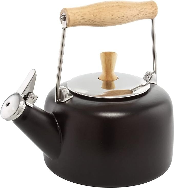 Chantal Sven Stainless Steel Whistling Tea Kettle - 1.8 Quart Stovetop Water Boiler for Tea, Coffee & Hot Beverages - Perfect for Home, Office & Camping Use