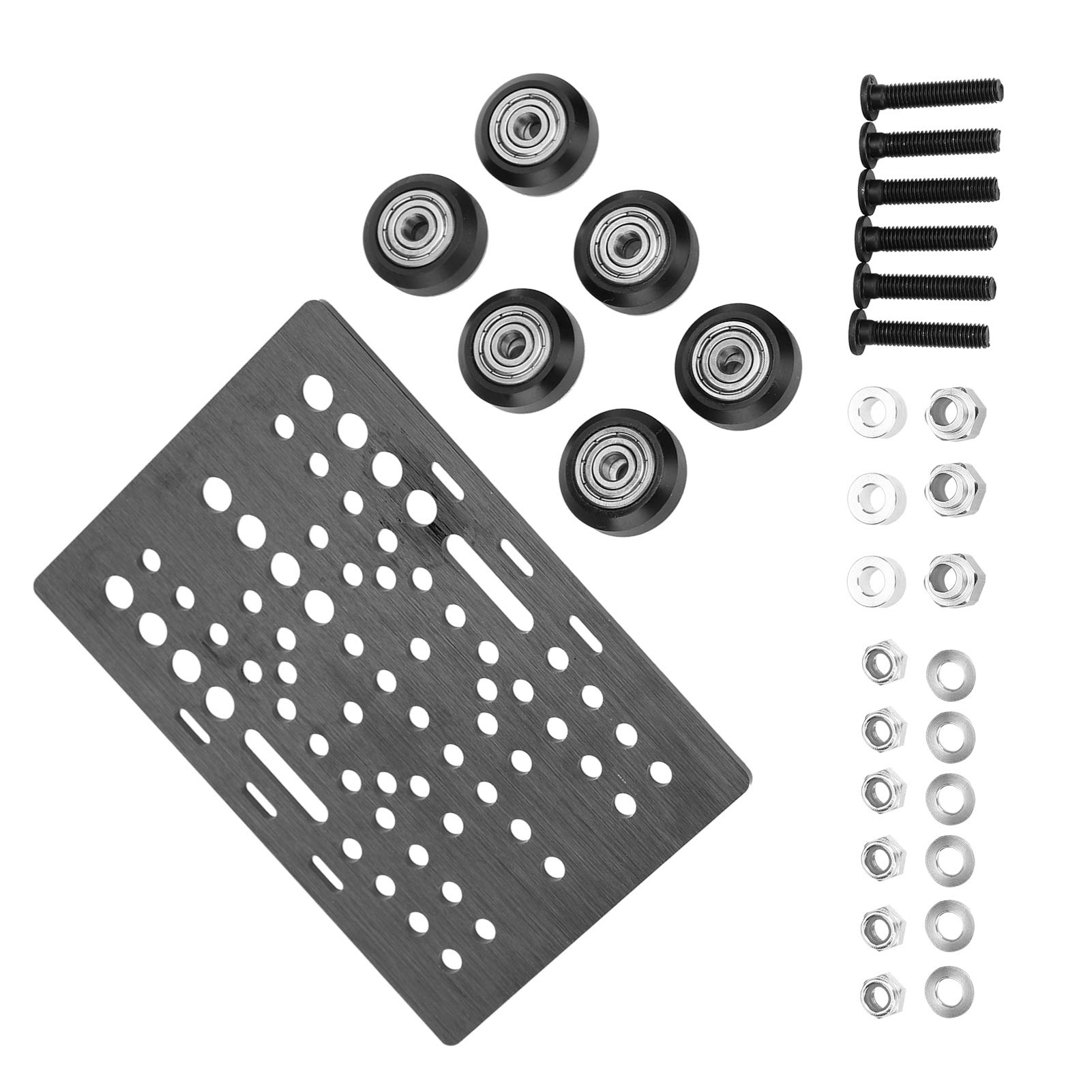 High-Quality 3D Printer Bearing Pulley - Black Stable Resistance Gantry Plate for Industrial DIY 3D Printer Building | Durable & Reliable for CNC Machines, 3D Printing Projects & Industrial Applications