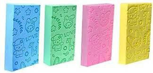 Exfoliating Body Scrubber - Painless Bath Sponge for Adults & Kids, Reusable Skin Cleanser for Dead Skin & Dirt Removal - Perfect for Shower, Bath & Spa Days