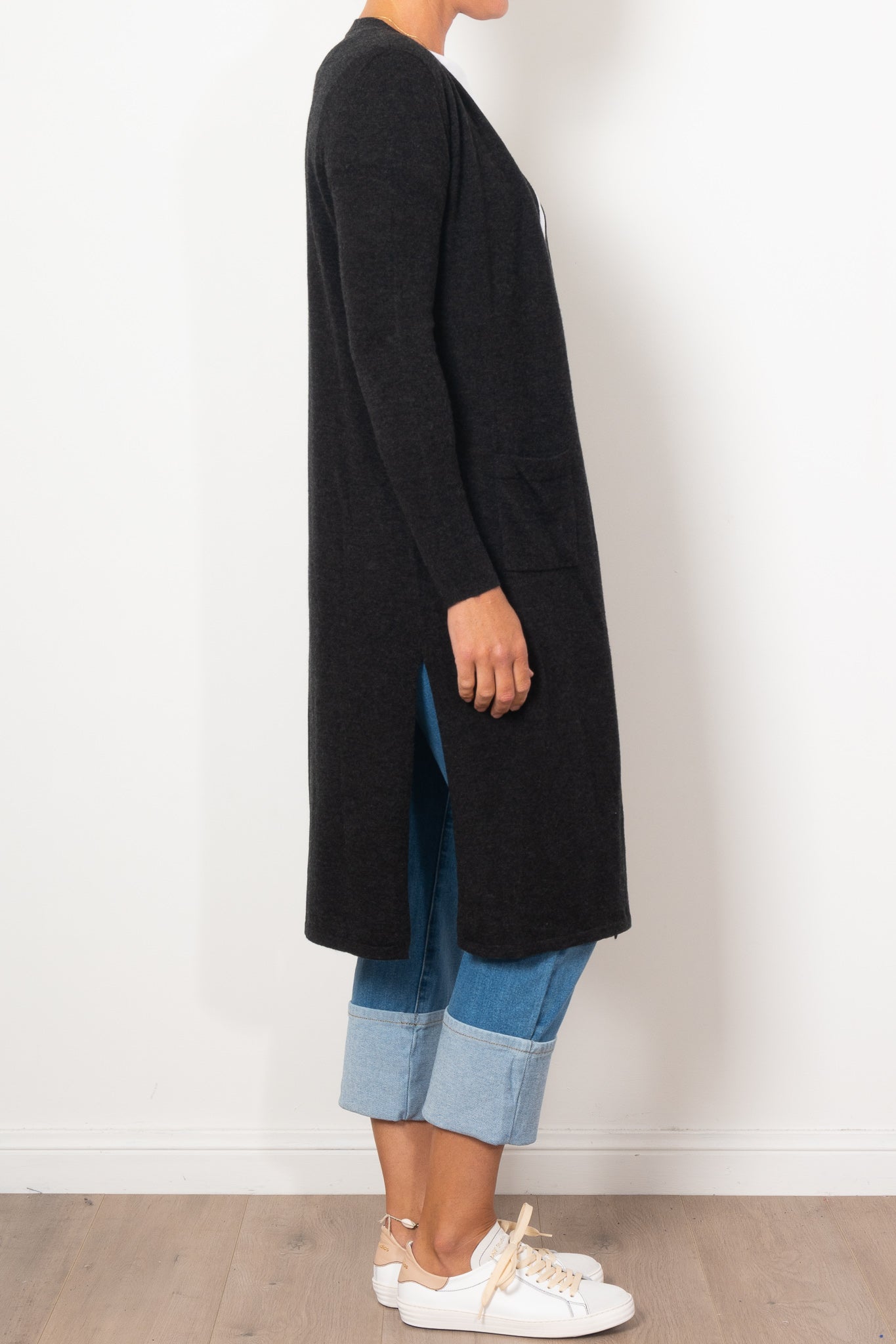 Bridge & Lord Women's Longline Cardigan Sweater - Soft Knit Open Front Wrap for Office, Casual & Layering
