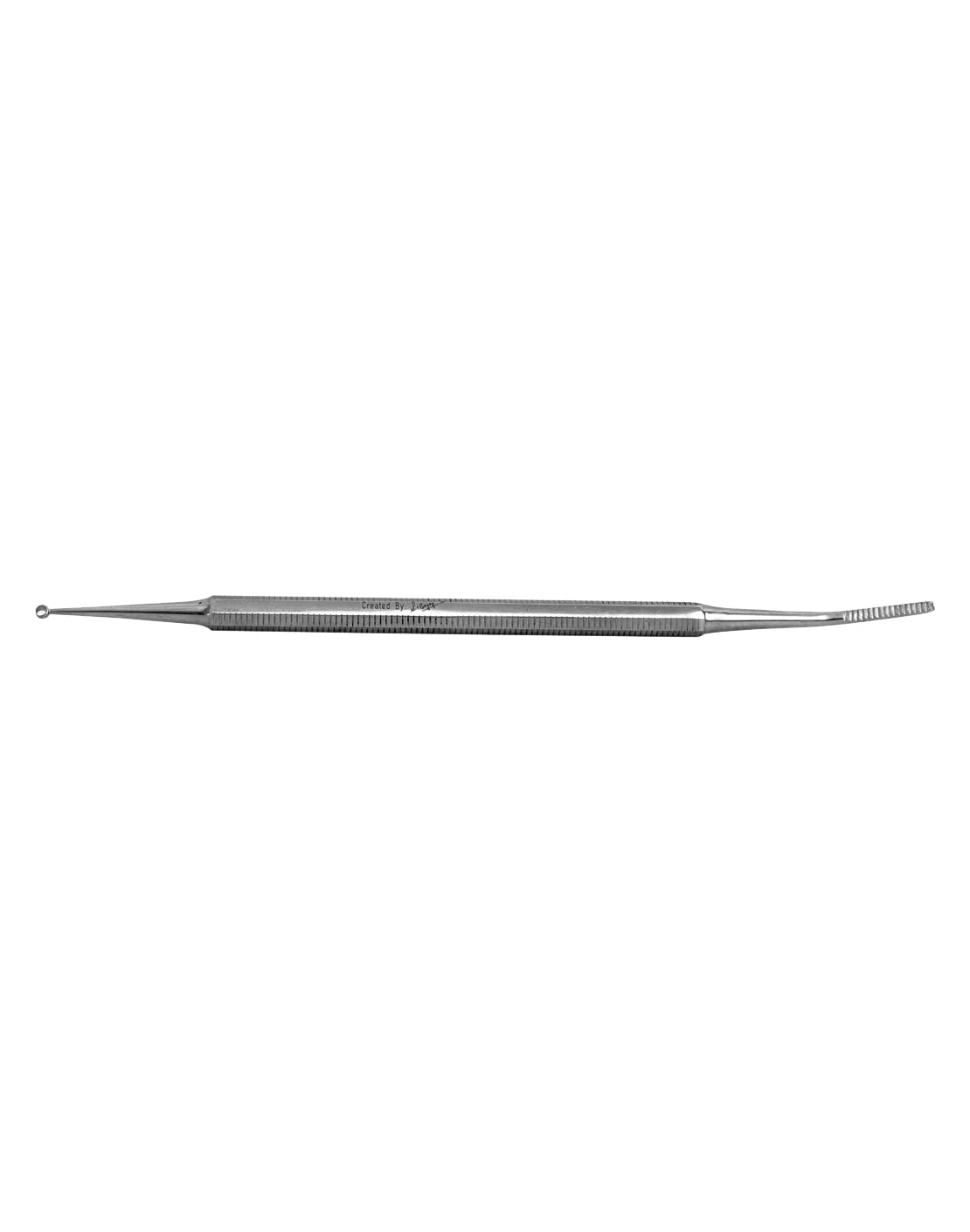 Professional Stainless Steel Curette Nail Cleaner - Double-Ended Cuticle Pusher & Nail Debris Remover for Manicure & Pedicure - Perfect for Home Salon, Nail Care Kits & Professional Use